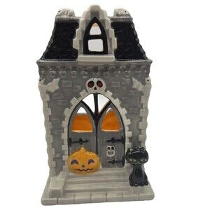 2016 Bath & Body Works Haunted House Halloween Soap Dispenser Holder Black Cat